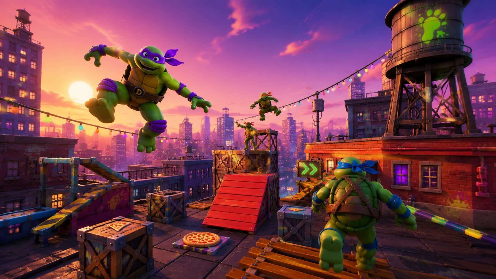 TMNT ⭐ Rooftop ⚔️ Parkour Challenge💎