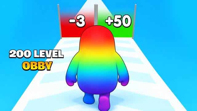 😃 EPIC 200+ FALL GUYS OBBY PARKOUR!