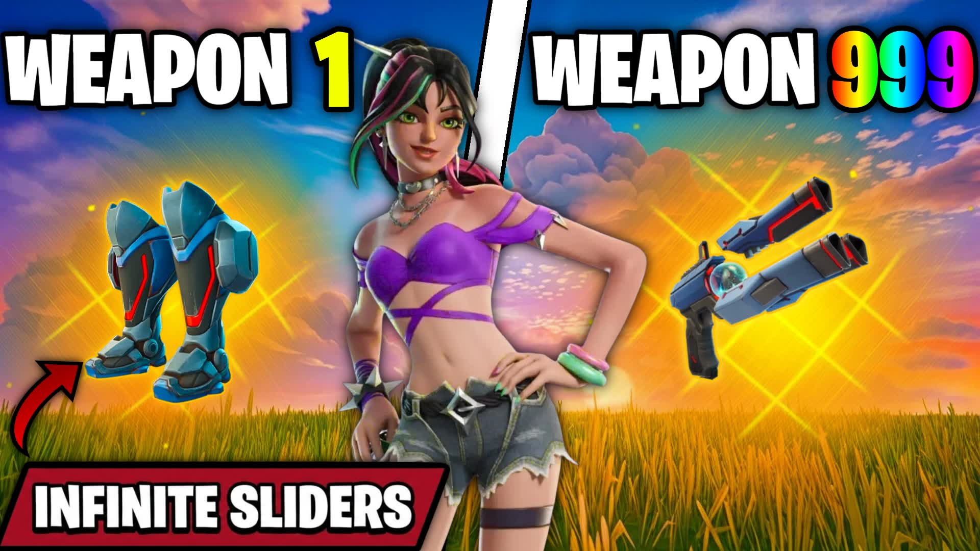 Crazy Slide Tilted GUN GAME ONE SHOT