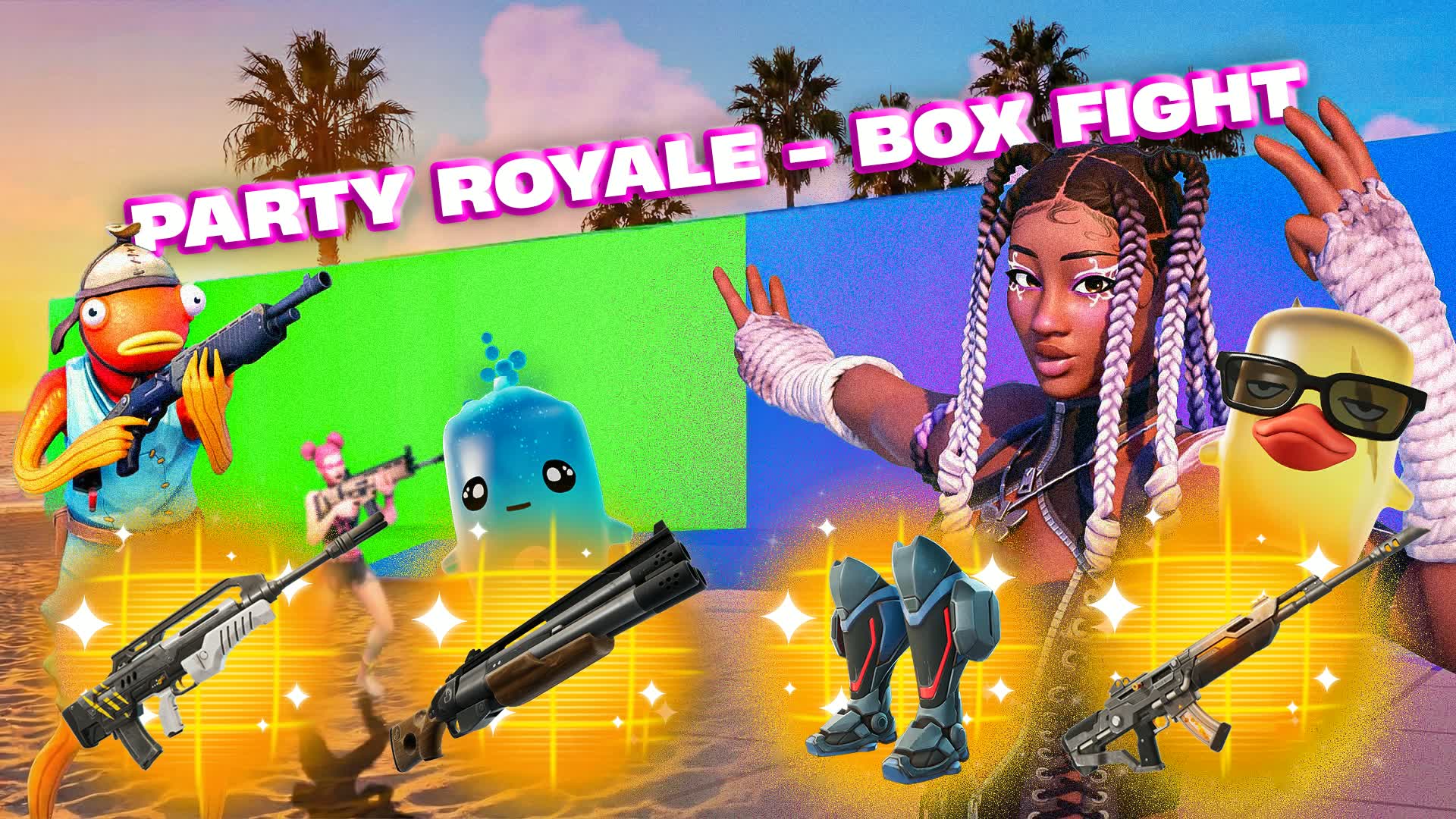 Zuri Party Royale🔥Box Fight🔥Chroma Key