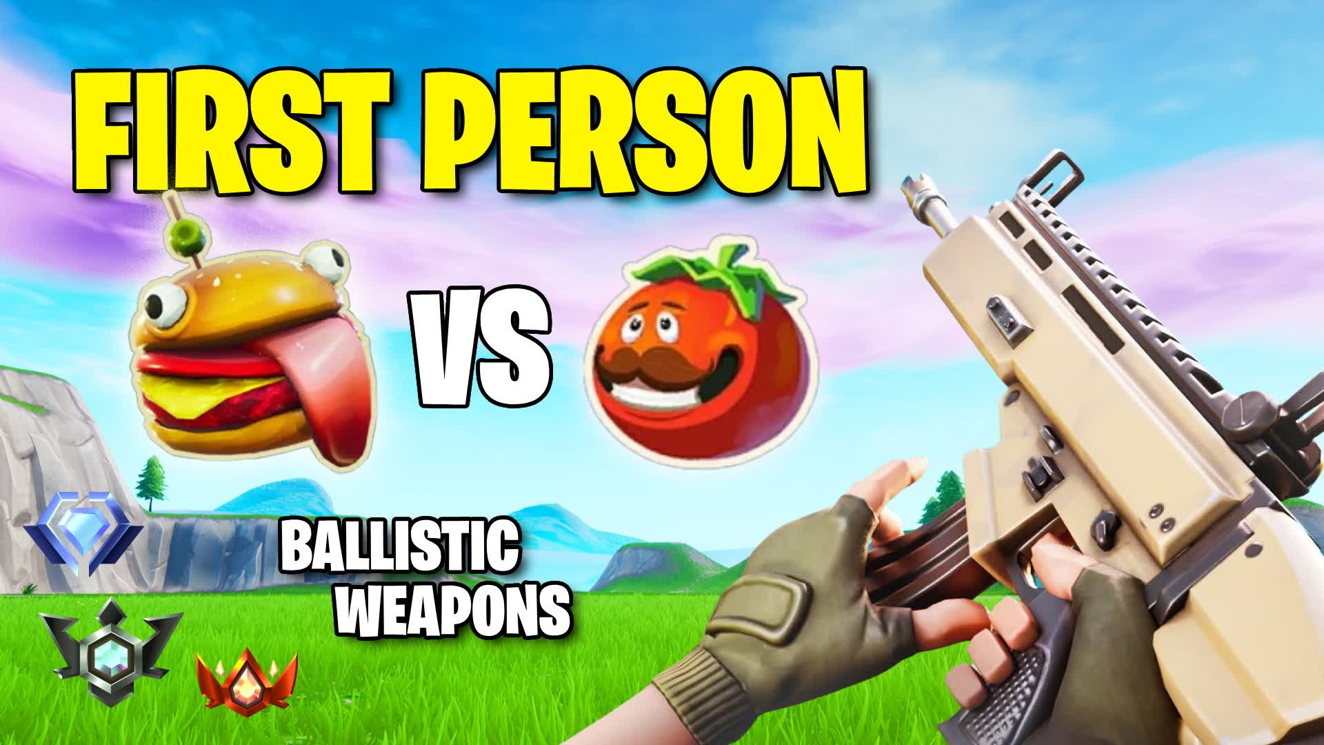 FIRST PERSON🔫 🍔BURGER vs PIZZA🍕