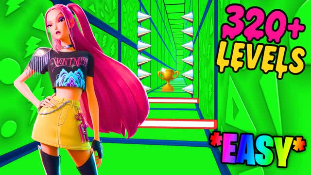 COOL PARKOUR DEATHRUN 300+[EASY]⭐️