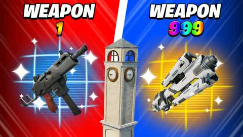 GUN GAME ⚔️TILTED TOWERS 🎯1 HP🎯