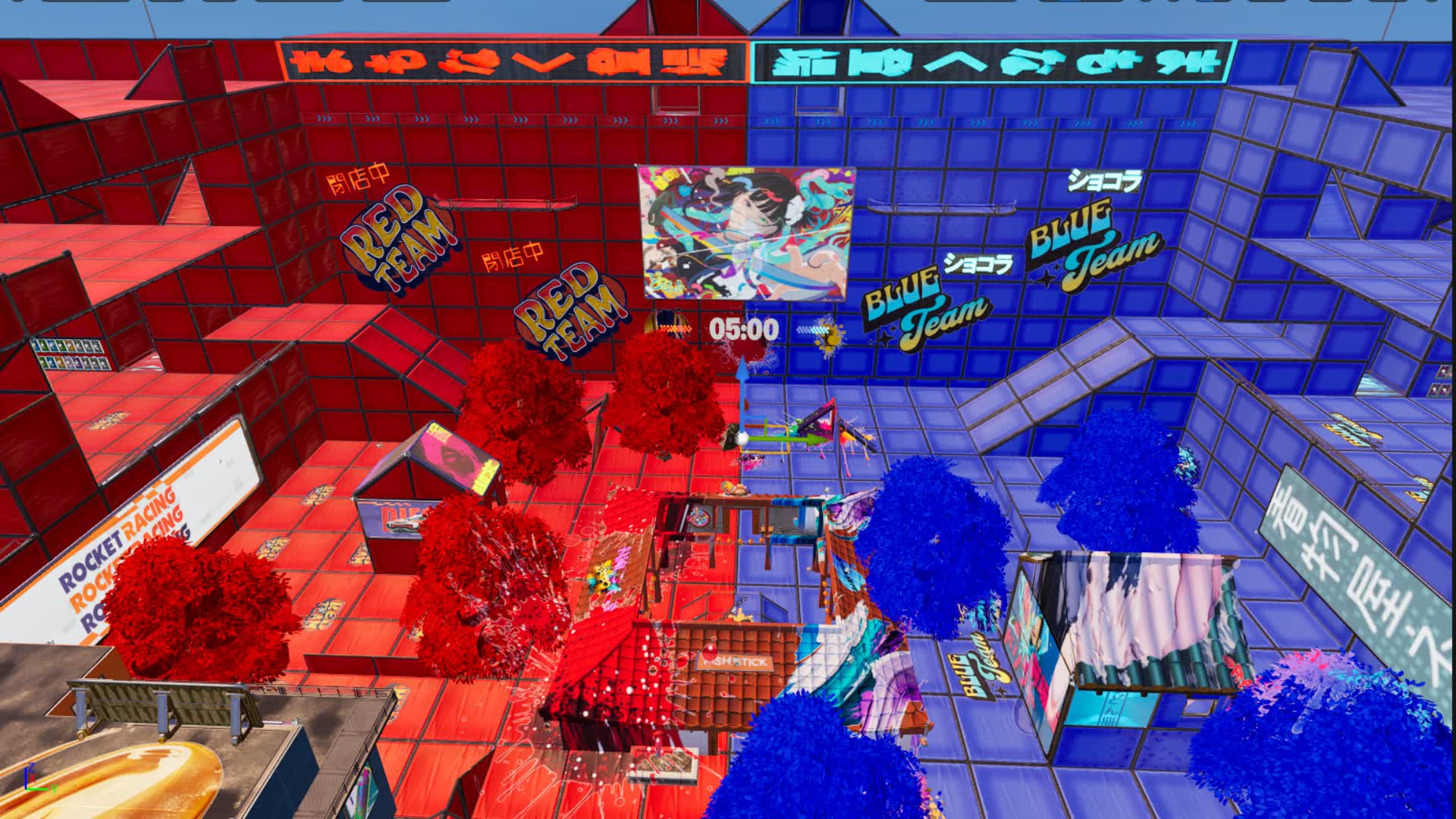 Graffiti Royal Red VS Blue: Zero Build