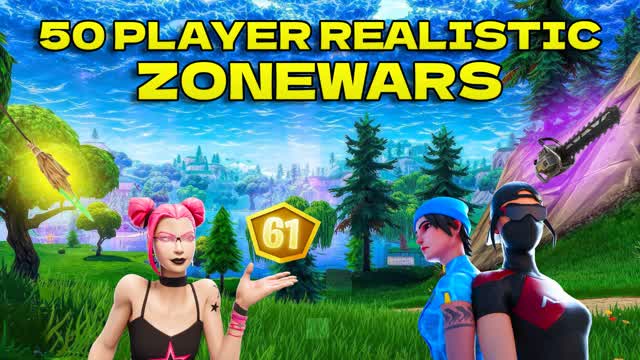 50 PLAYER REALISTIC ZONE WARS [DUO]