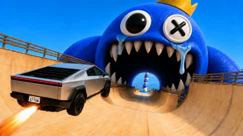 CAR DRIVE CITY RAMP JUMP HORROR