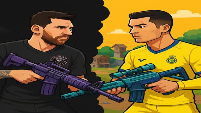 yellow against black