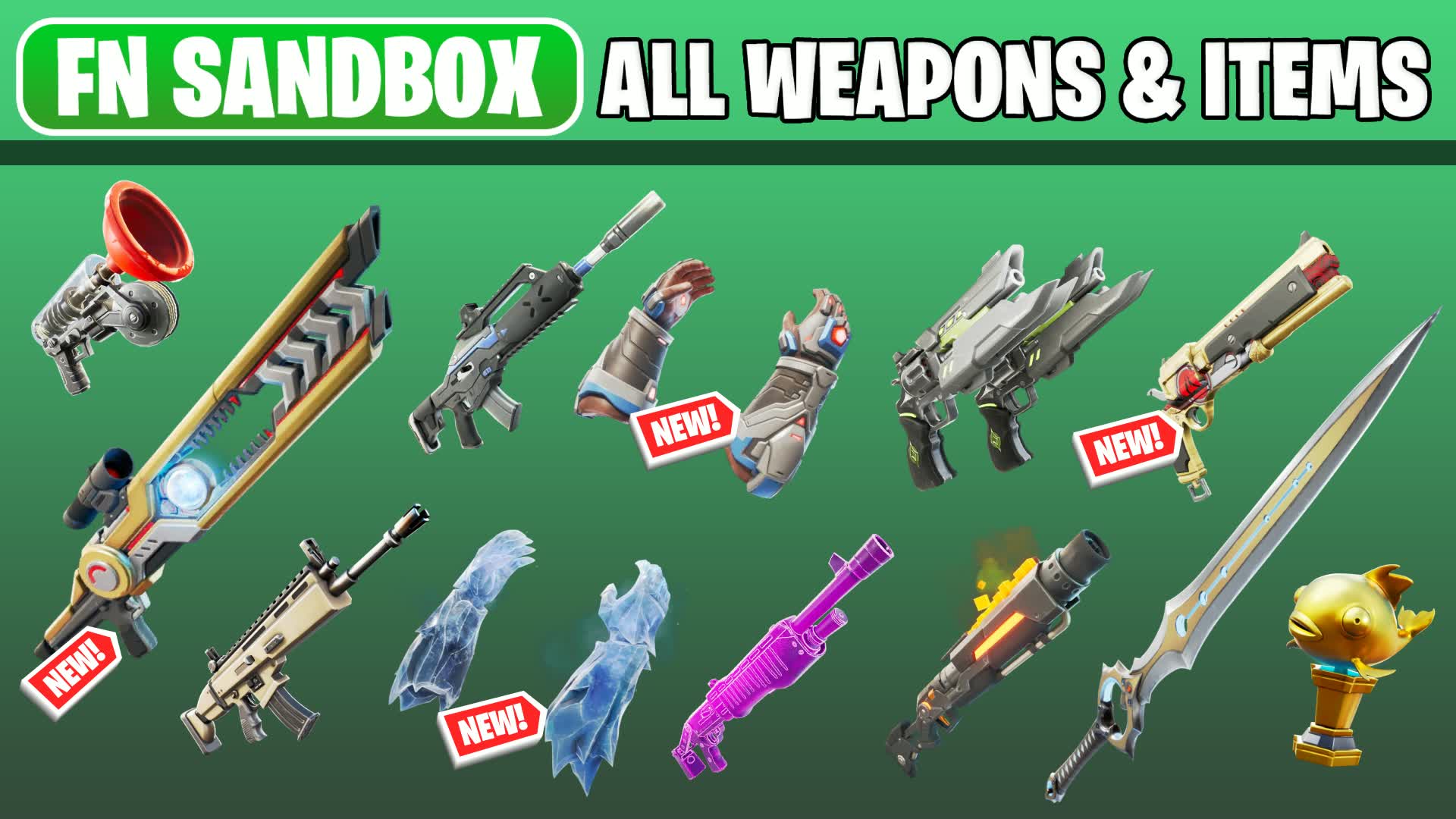 FN サンドボックス 武器＆アイテム全種類