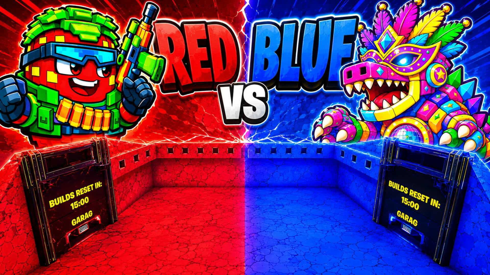 Blue vs red 🔵⚡🔴