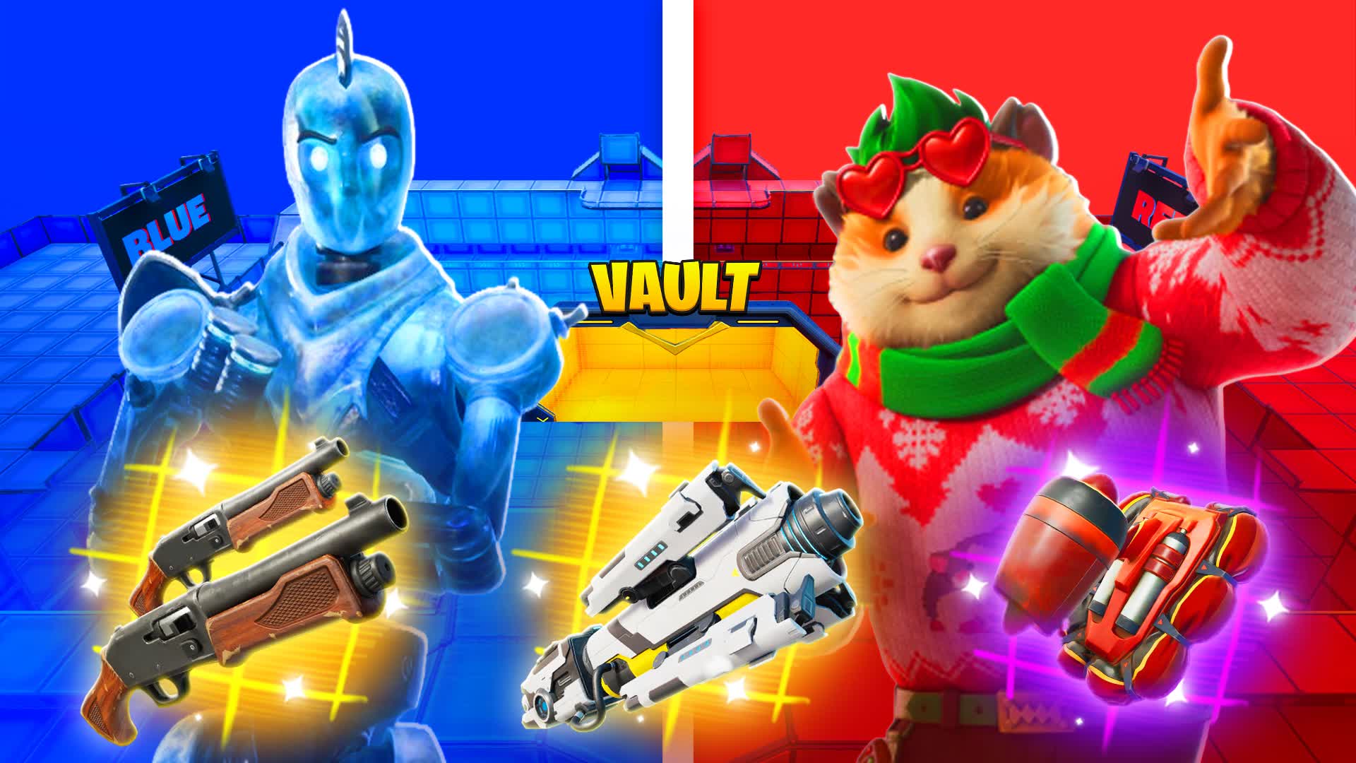 MEGA RED VS BLUE HERO 🔴🔵