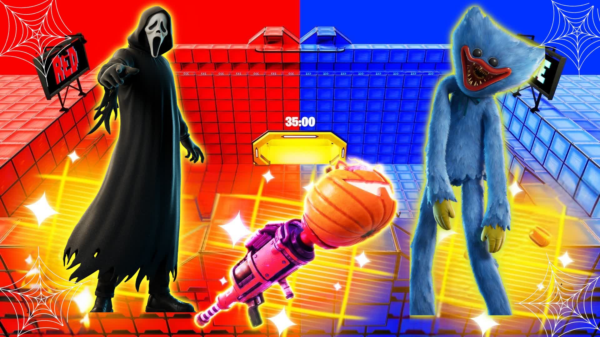 GHOSTFACE VS HUGGYWUGGY RED VS BLUE 🔴🔵