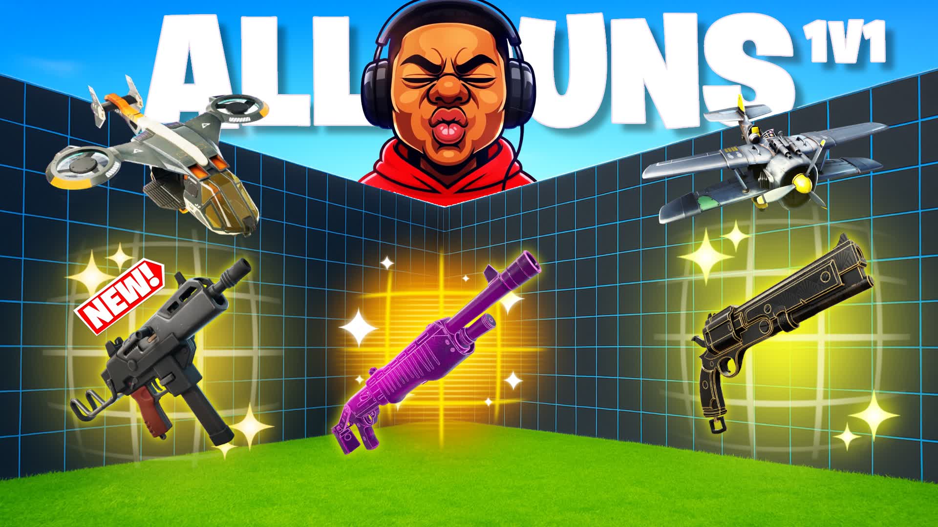 AMAZING 1V1 FFA - ALL GUNS & RIDES