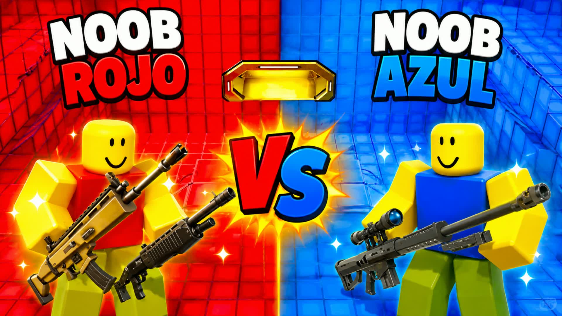 ROJO CONTRA AZUL DE NOOBS 🔴🔵