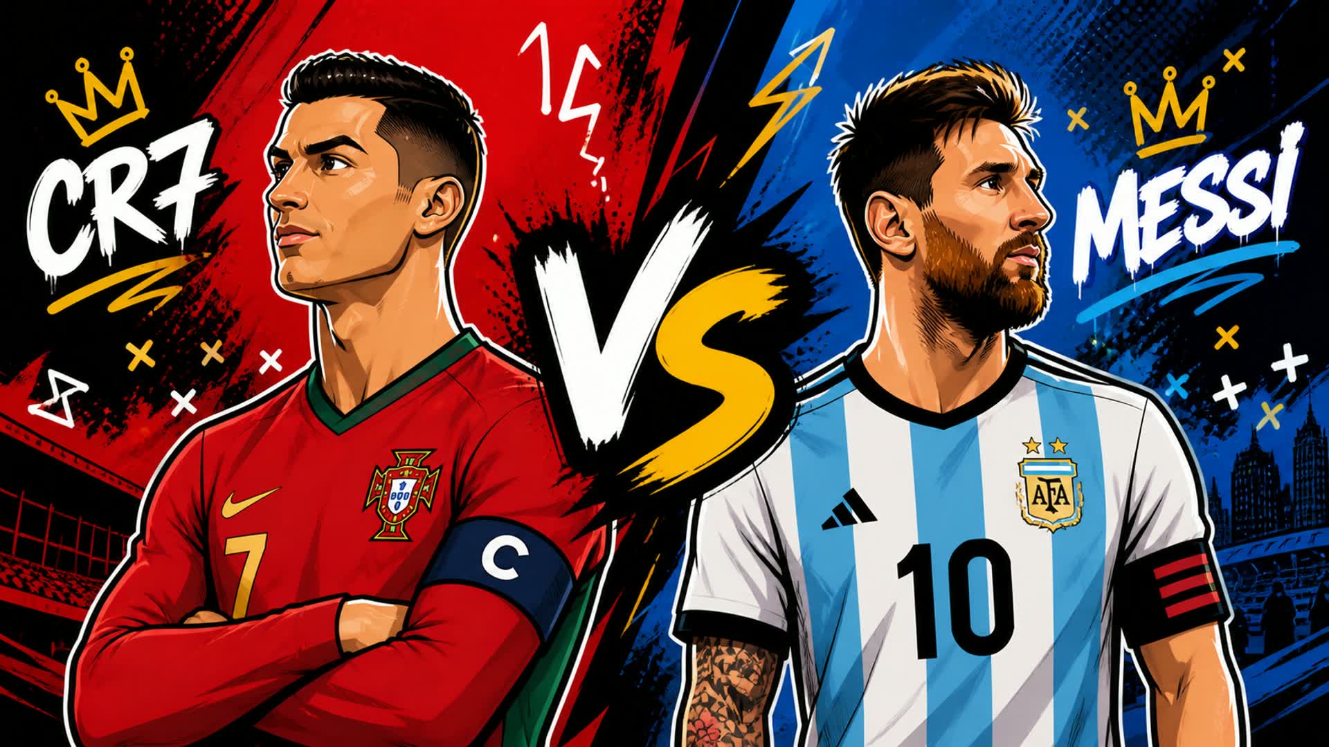 MESSI VS RONALDO RVB