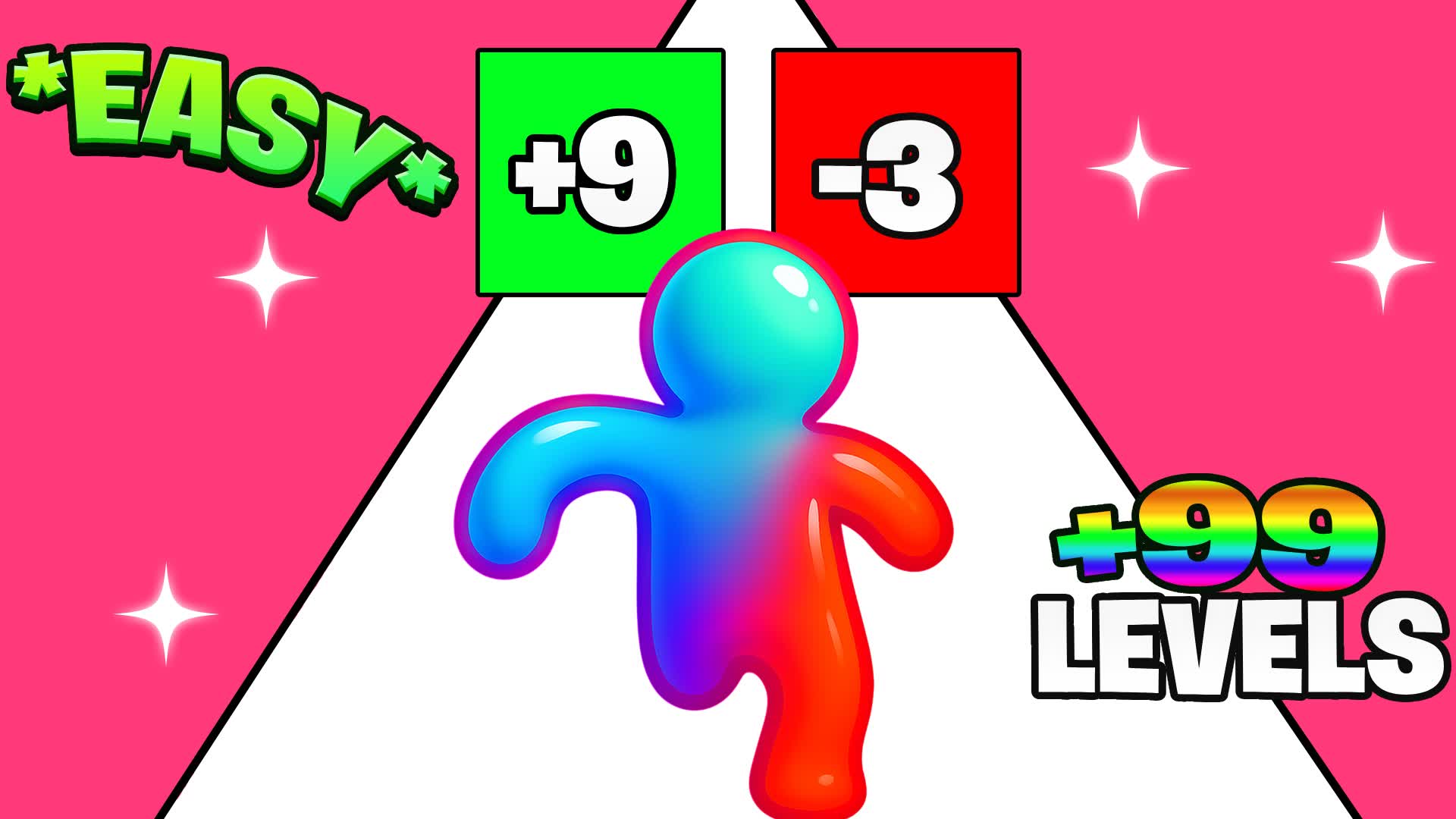 🌈EASY RAINBOW FALL GUYS OBBY PARKOUR