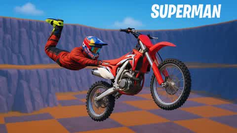 Dirty bike motocross stunt skate park