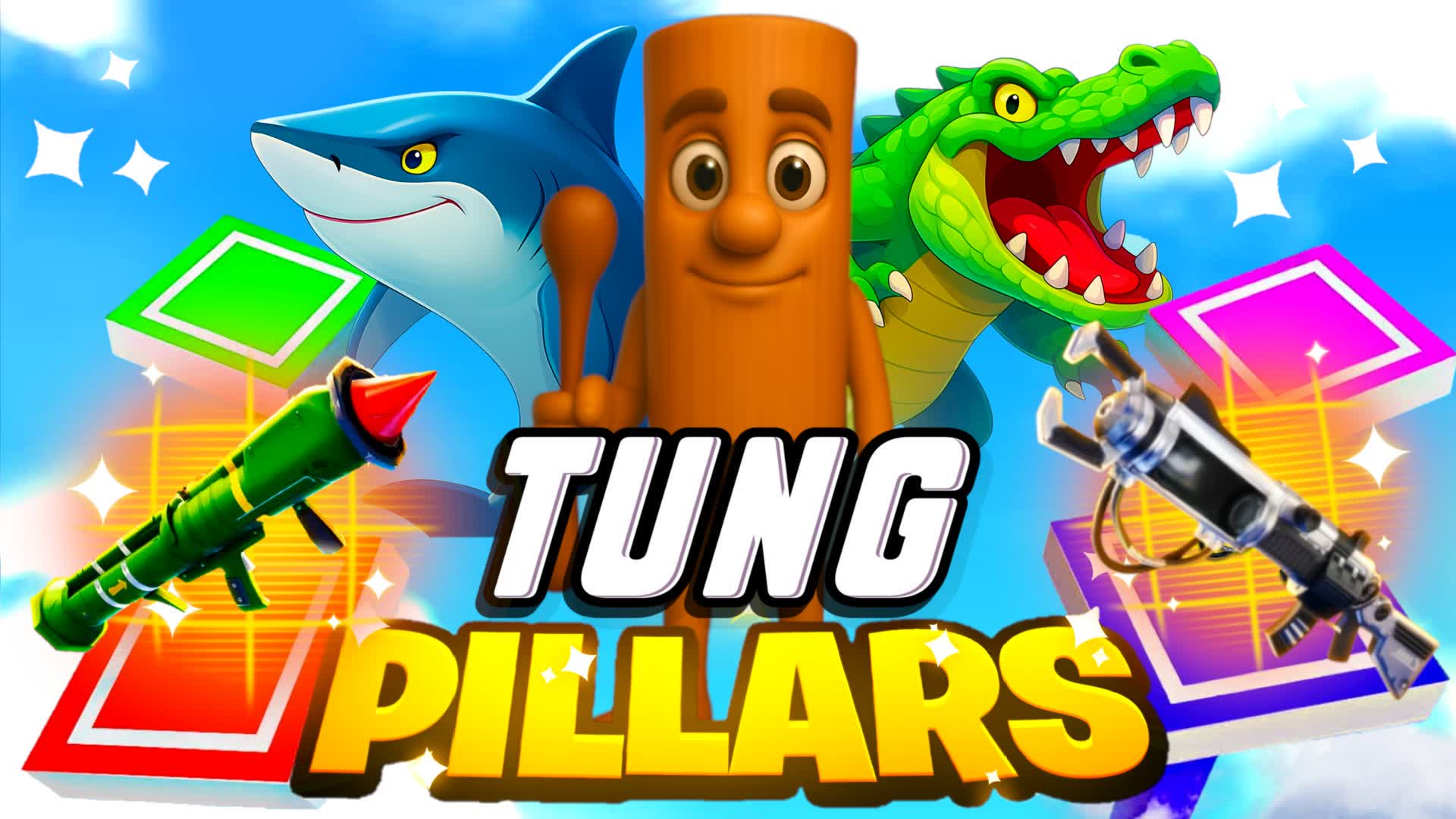 🧠TUNG BRAINROT MEME PILLARS🤣