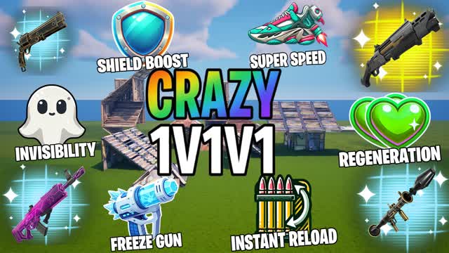 CRAZY 1V1V1 SUPERPOWER ZONE WARS FFA