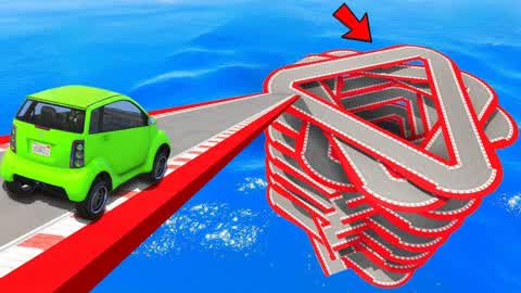 🔺 IMPOSSIBLE TRIANGULAR SPIRAL RACE 🔺