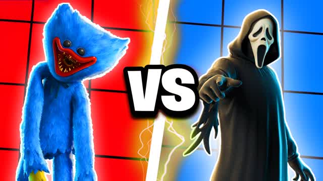 HUGGY VS GHOSTFACE RED VS BLUE 🔴🔵