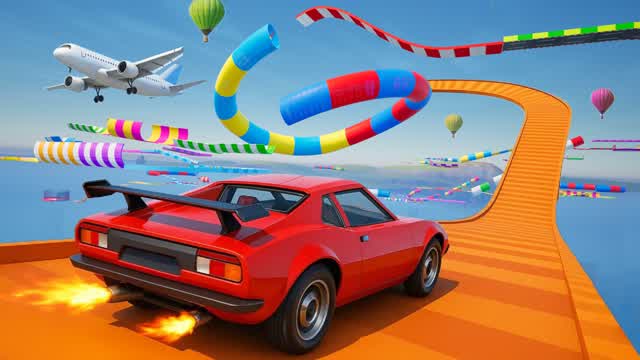 GT MEGA RAMP CAR STUNT