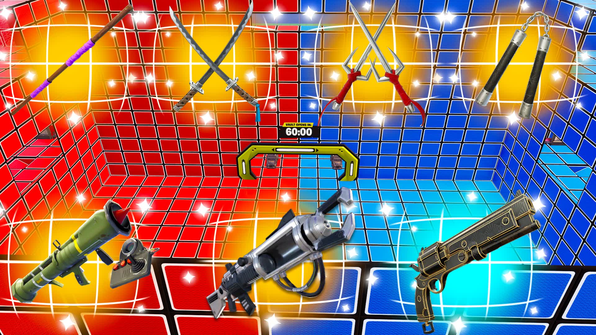 ALL WEAPON RED VS BLUE🔴🔵