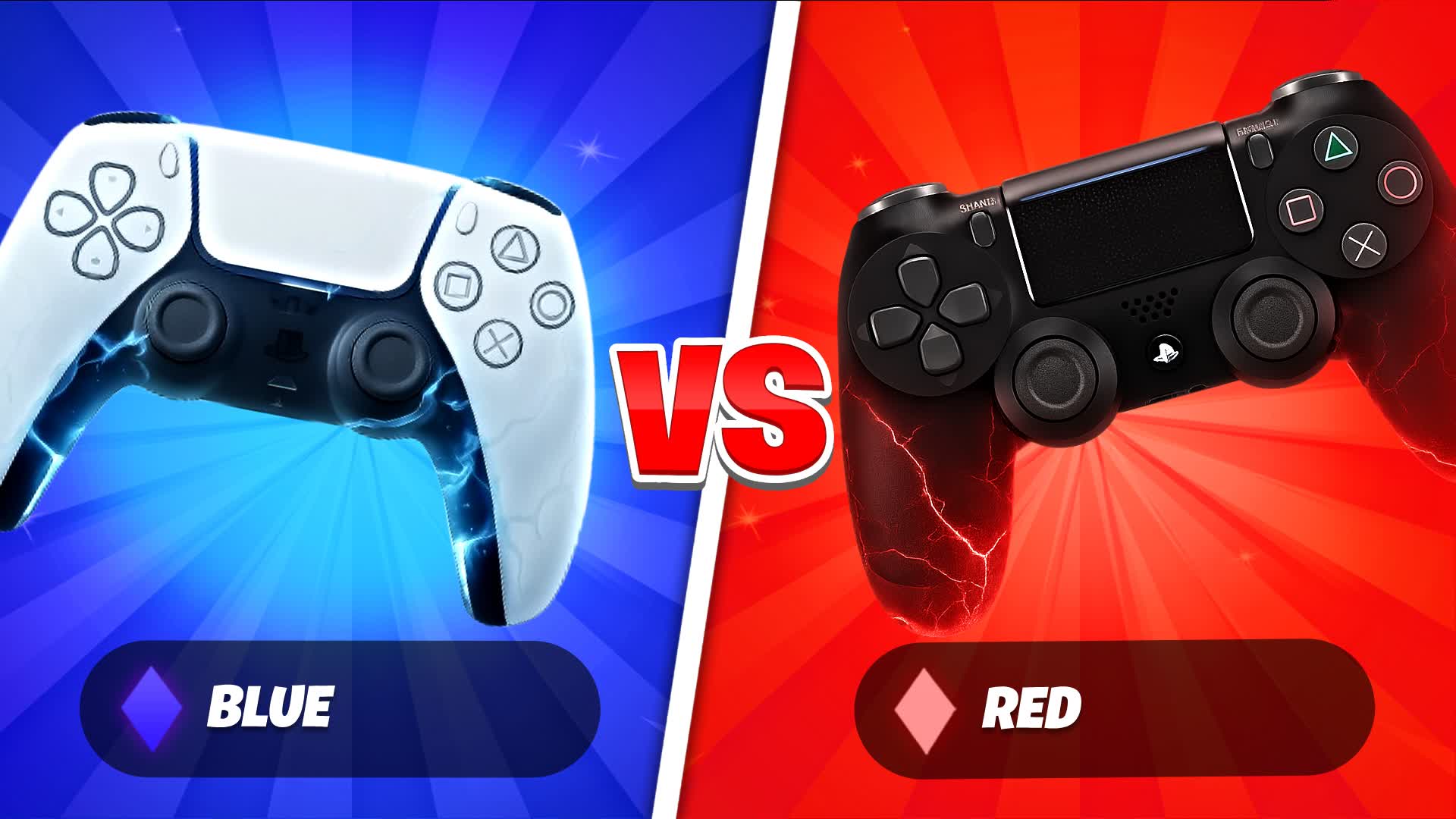 PS4 VS PS5 | CRAZY RED VS BLUE 🔴🔵