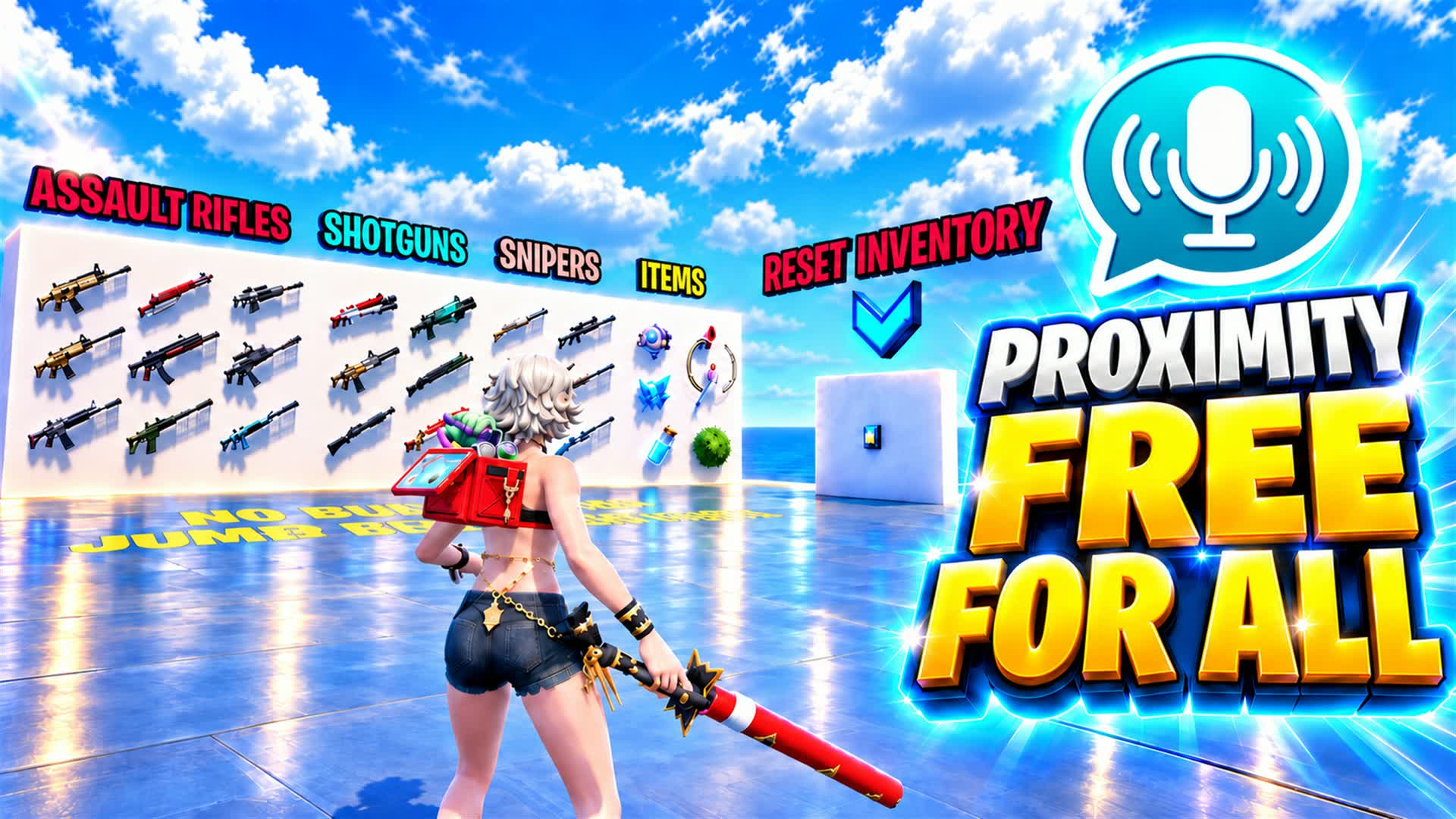 PROXIMITY CHAT FREE FOR ALL — Fortnite island 3707-3085-0290 by SKNineja