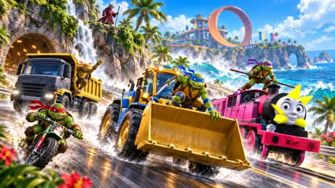 Animated RAMP with personalized cars