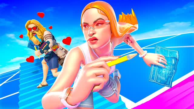 1V1 Build Fight - Love Couple 💕