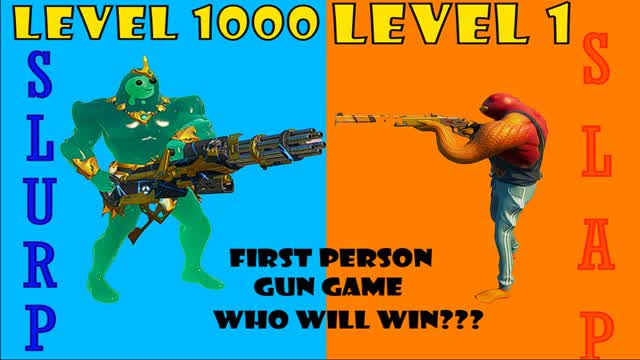 OG FIRST PERSON GUN GAME SLAP VS SLURP!!
