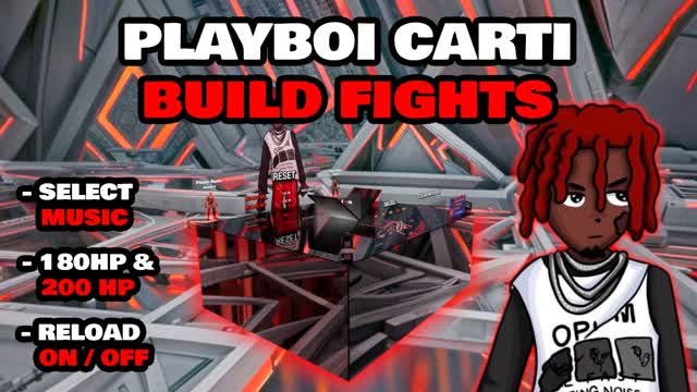 Playboi Carti 1v1 Build Fights 🦇🎵