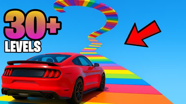 🌈OBBY CAR PARKOUR | 30+