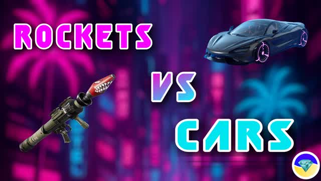 🔴Cyber Rockets Vs Cars🔵