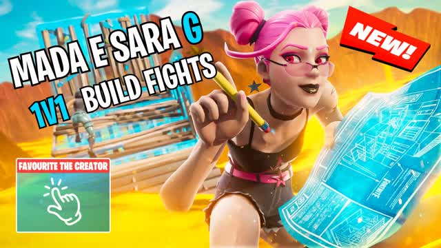 Mada e Sara G 1v1 Build Fights 🏆