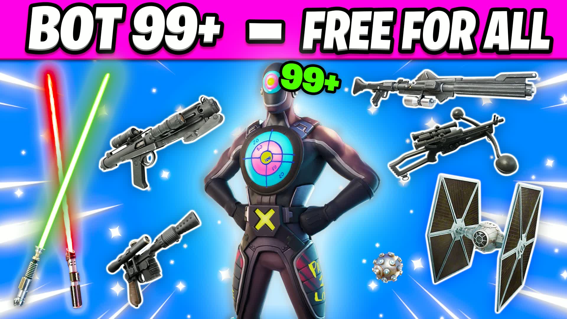 A 1V1 STAR WARS 99 BOTS FFA HOMEBAR