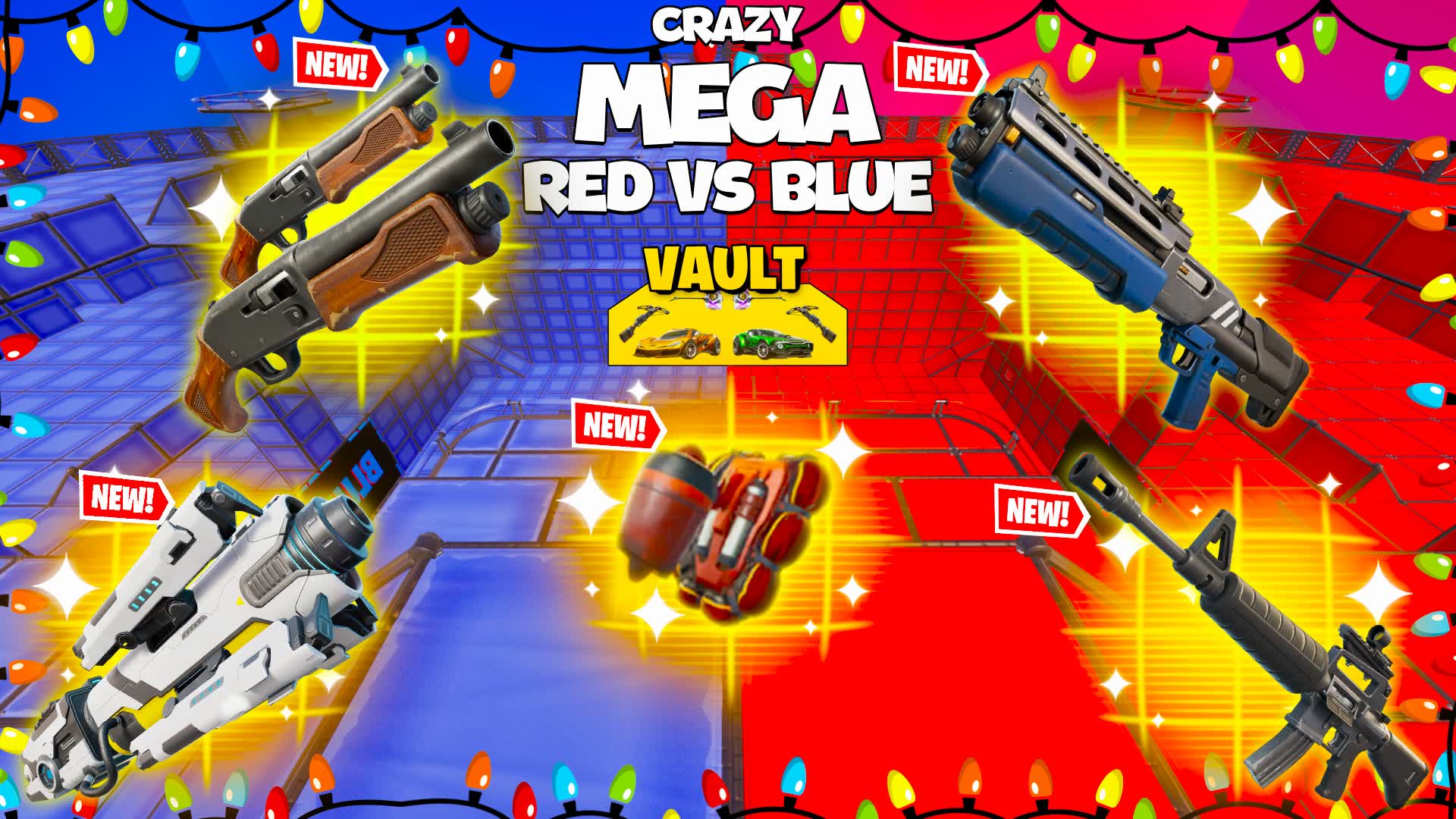 CRAZY MEGA RED VS BLUE🔵🔴