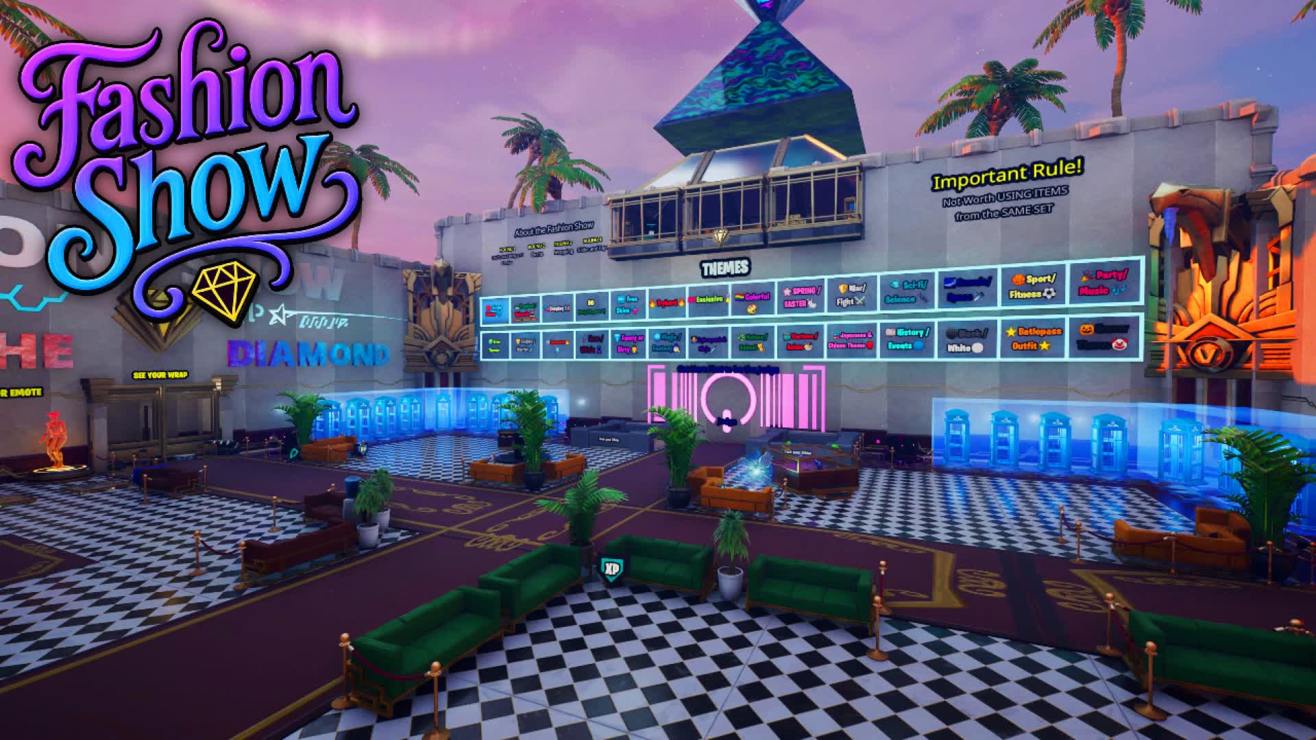 💎ファッションショー - ダイヤモンド