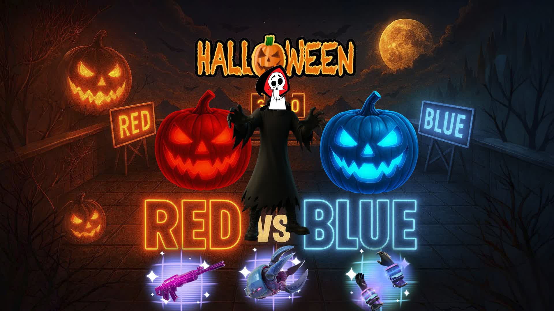 🎃🔴 WEEN RED vs BLUE HALLOWEEN 🎃🔵