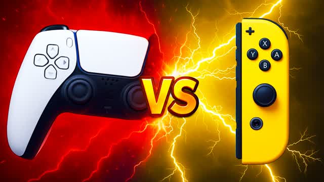 JOYCON VS DUALSENSE 🔴 RED VS YELLOW 🟡
