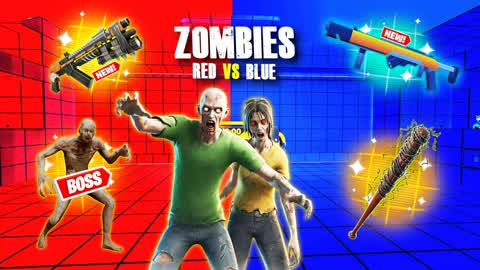 ZOMBIES RED Vs BLUE🧟🔴🔵