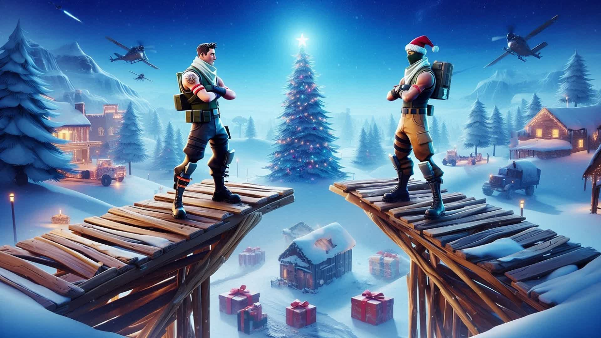 1V1 BUILD FIGHT WINTER EDIT! [POROPOROZ]