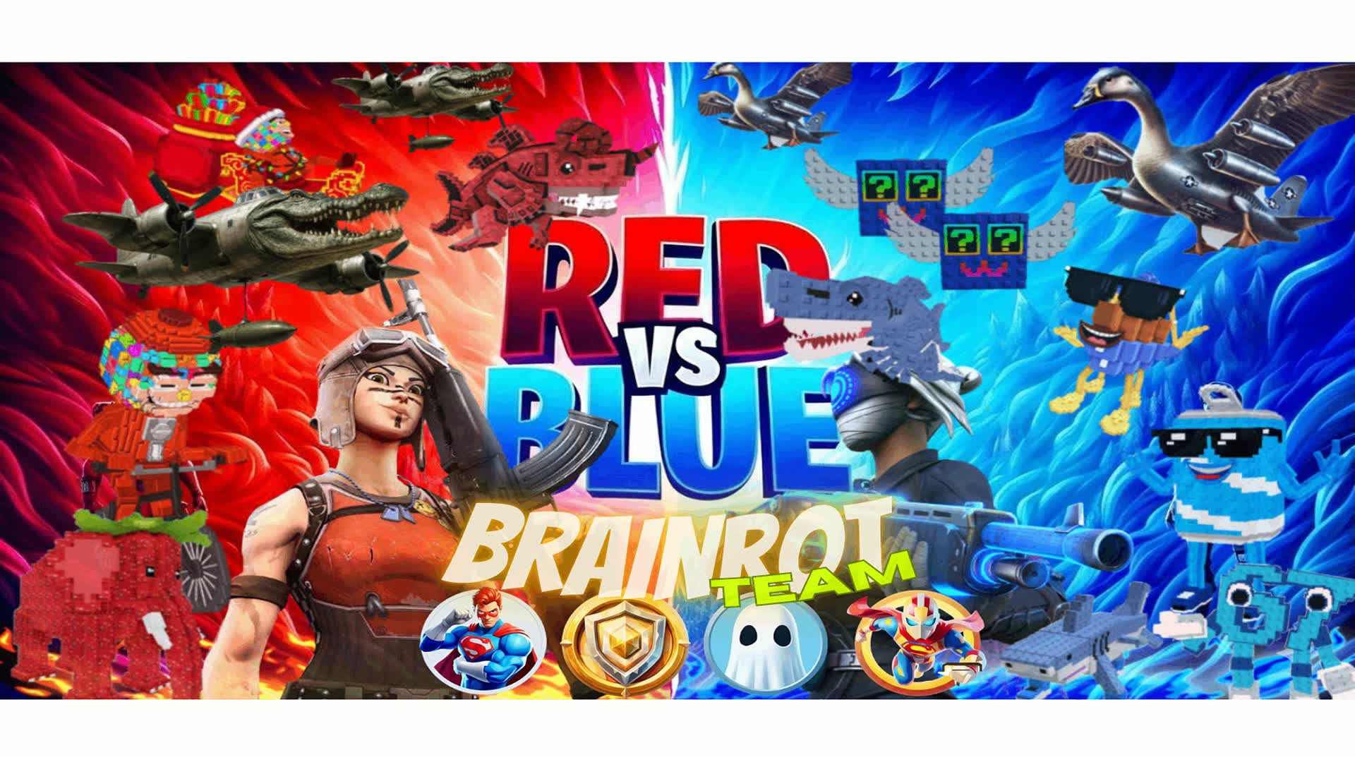 POWER BRAINROT TEAMS⁉️ (🔴Red vs Blue🔵)