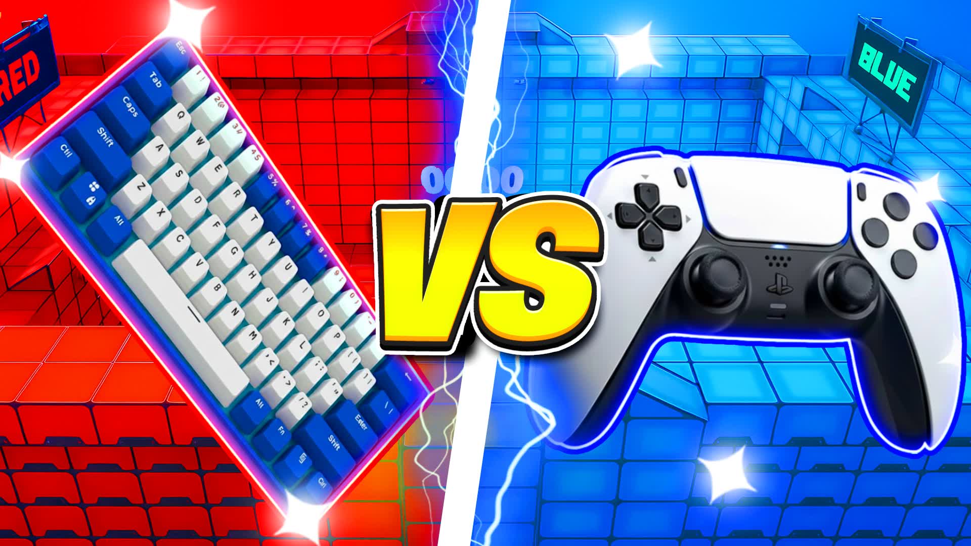 CONSOLE VS PC⭐️RED VS BLUE🔴🔵KAIVO!
