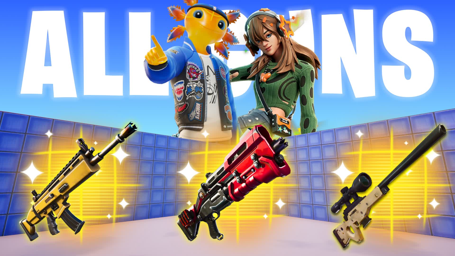 CRAZY 1V1 FFA - ALL GUNS & CARS