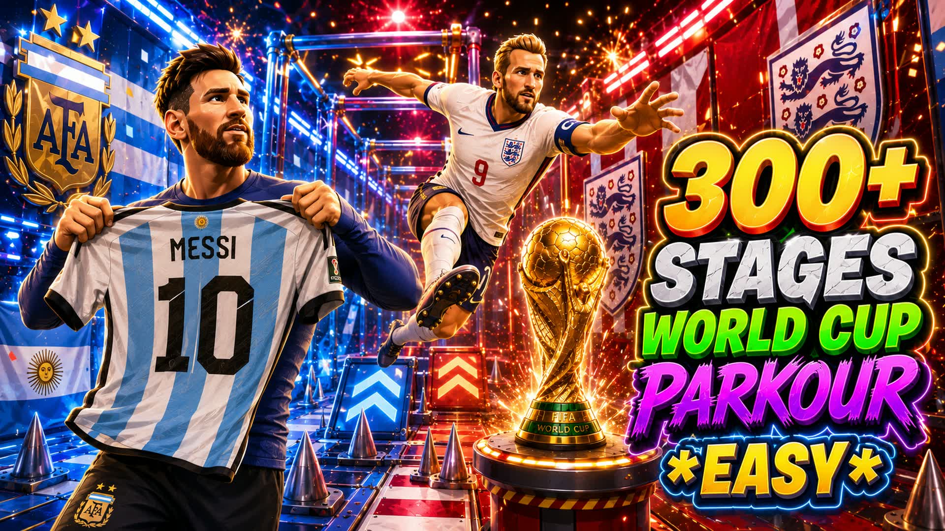 ENGLAND VS ARGENTINA PARKOUR DEATHRUN