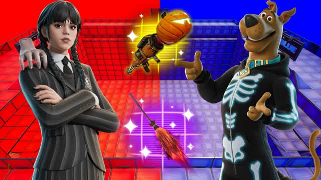 WEDNESDAY VS SCOOBY RED VS BLUE