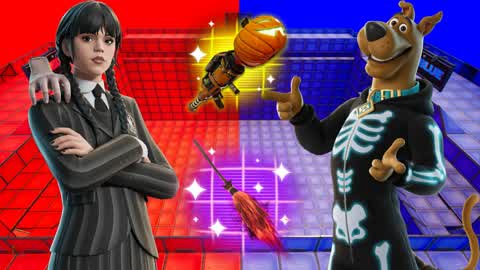 WEDNESDAY VS SCOOBY RED VS BLUE