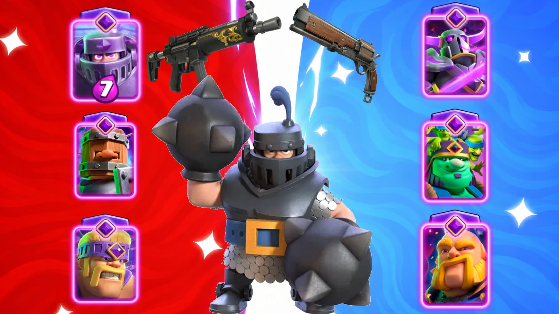 CLASH ROYAL RED VS BLUE 🔴🔵