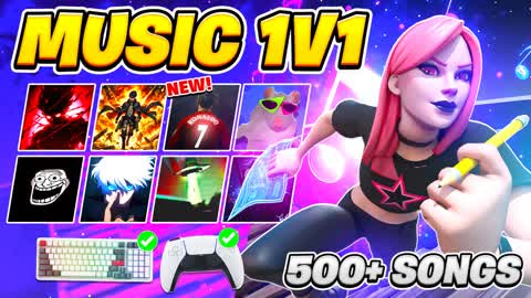 🏆BEST MUSIC 1v1🎵 [500+ SONGS] PARTY